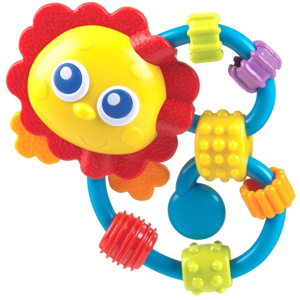 Playgro Curly Critter Lion - Mainan Gigitan Anak Bayi