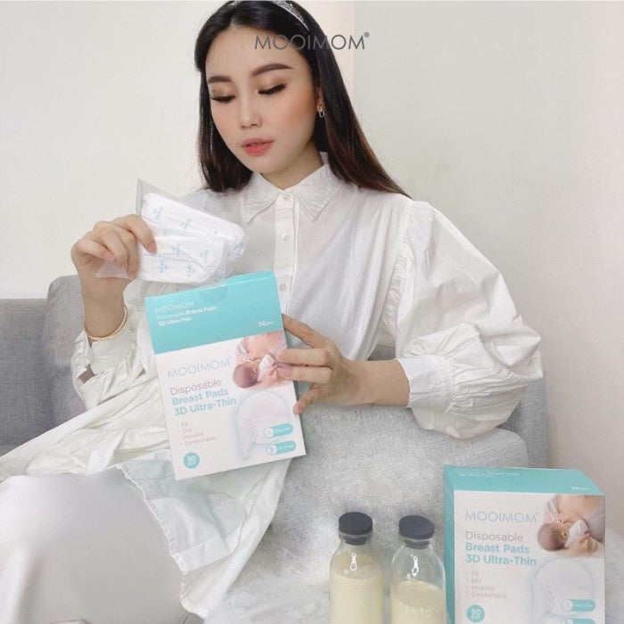 MOOIMOM Disposable Breast Pad 3D Ultra-Thin - Penampung ASI (30pcs)