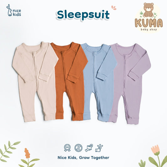 Nice Kids - Sleepsuit Baby Newborn (Baby Bayi Piyama Pakaian Tidur Romper Onesies Jumper Anak 0-2 Tahun)
