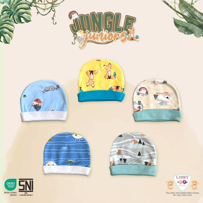 LIBBY Topi Newborn Motif Jungle Juniors (1 pcs)