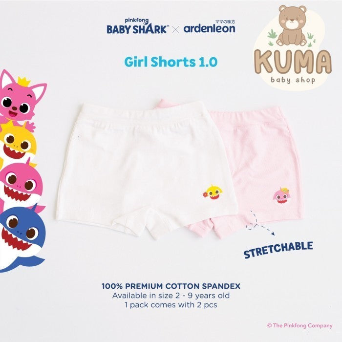 Ardenleon - Pinkfong Baby Shark Girls Shorts Celana Dalam 1.0 (2pcs)