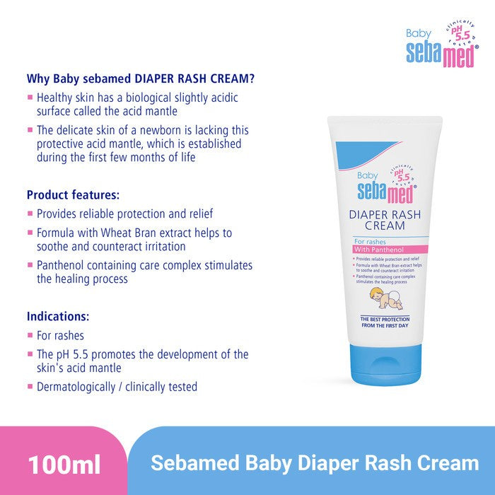 Sebamed Baby Diapers Rash Cream 100ml Ruam Popok Lotion