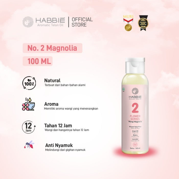Habbie Aromatic Minyak Telon Oil Flower Series 100ml