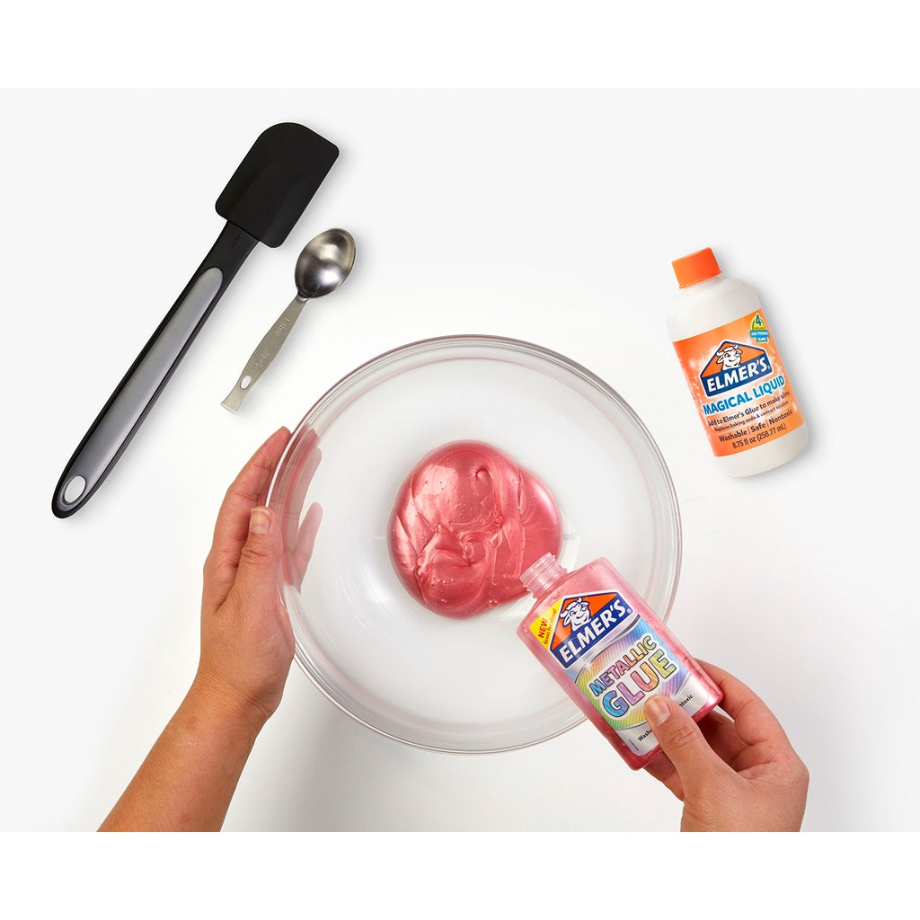 ELMERS Metallic Glue 147ml Lem Kertas Perekat Warna Metalik Bahan Slime Bahan Kerajinan