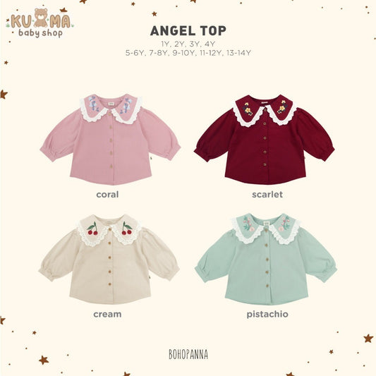 BOHOPANNA - ANGEL TOP - ATASAN ANAK PEREMPUAN 2425