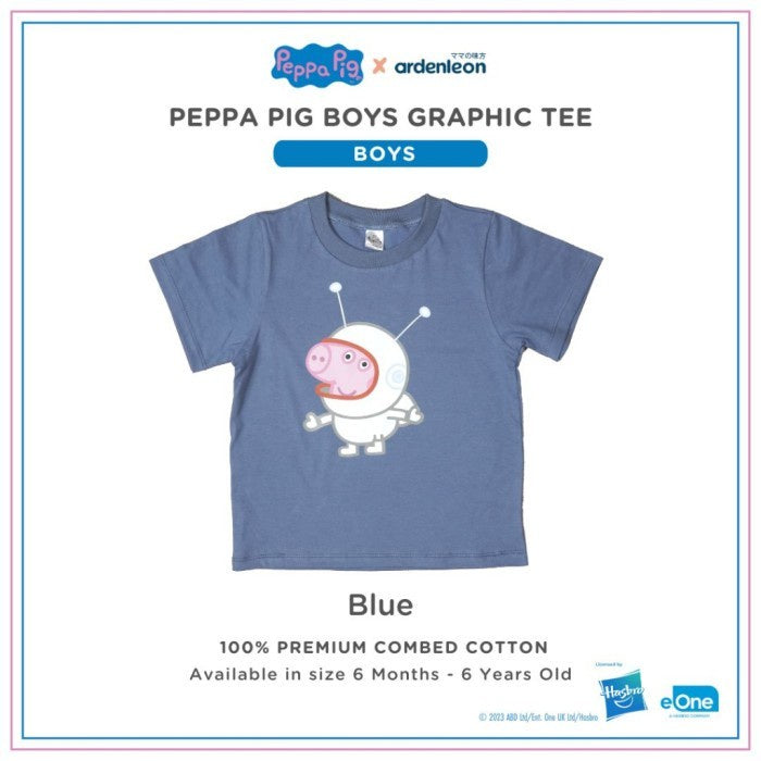 ARDENLEON Kaos Anak Peppa Pig Boy Graphic Tee Laki Laki