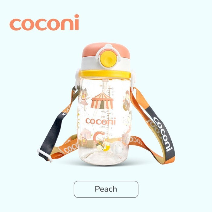 COCONI Tritan Sippy Cup with Strap 350ml | Baby Water Bottle