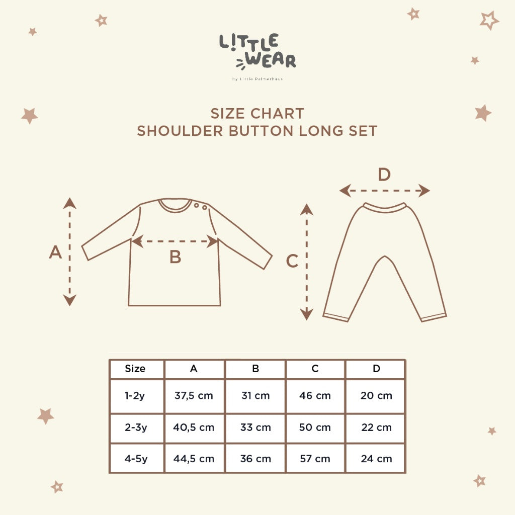 Little Palmerhaus - Little Wear Shoulder Button Long Set 20.0 (Setelan Anak)
