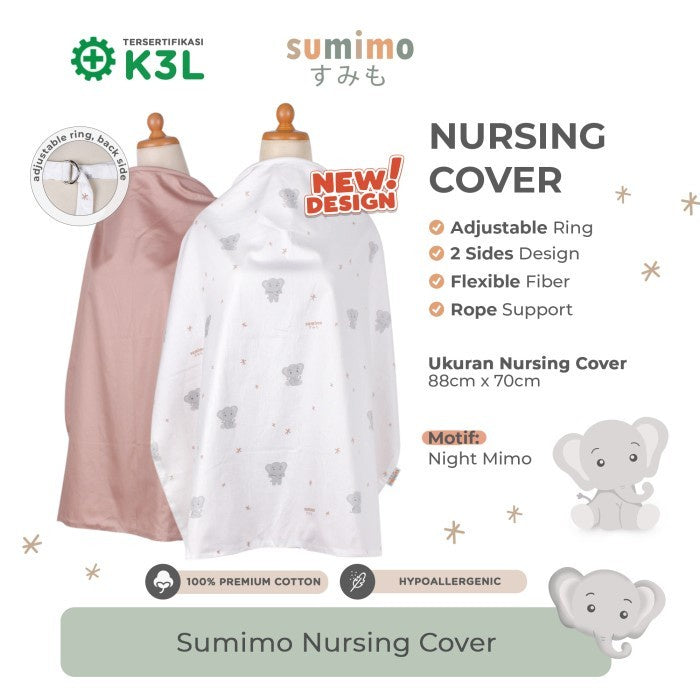 Sumimo Nursing Cover Penutup Menyusui Katun