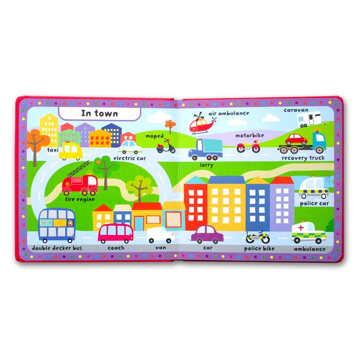 My first Dictionary Things That Go Board Book with 100 First Vehicles
