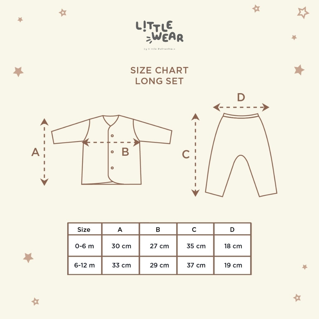 Little Palmerhaus - Little Wear Long Set 21.0 (Setelan Baju Bayi Lengan Panjang)