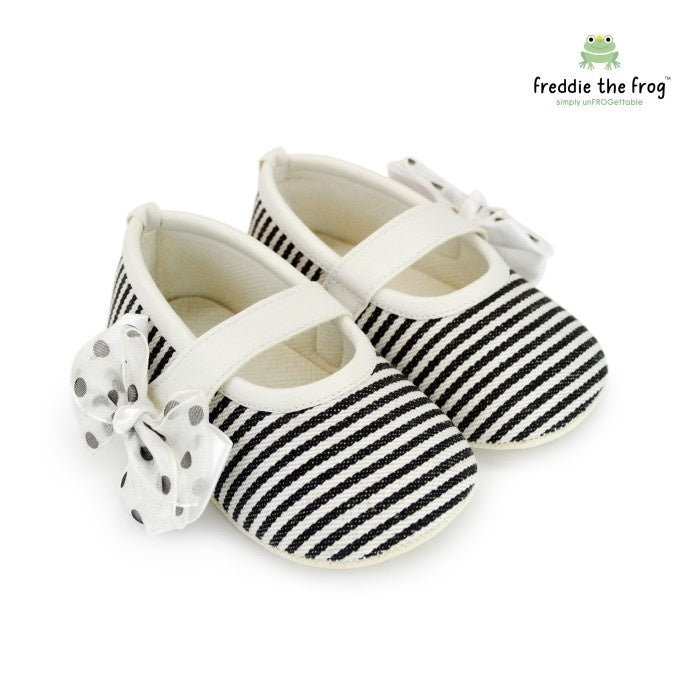 Sepatu Bayi - Baby Shoes | Freddie the Frog | Stacy Stripes White