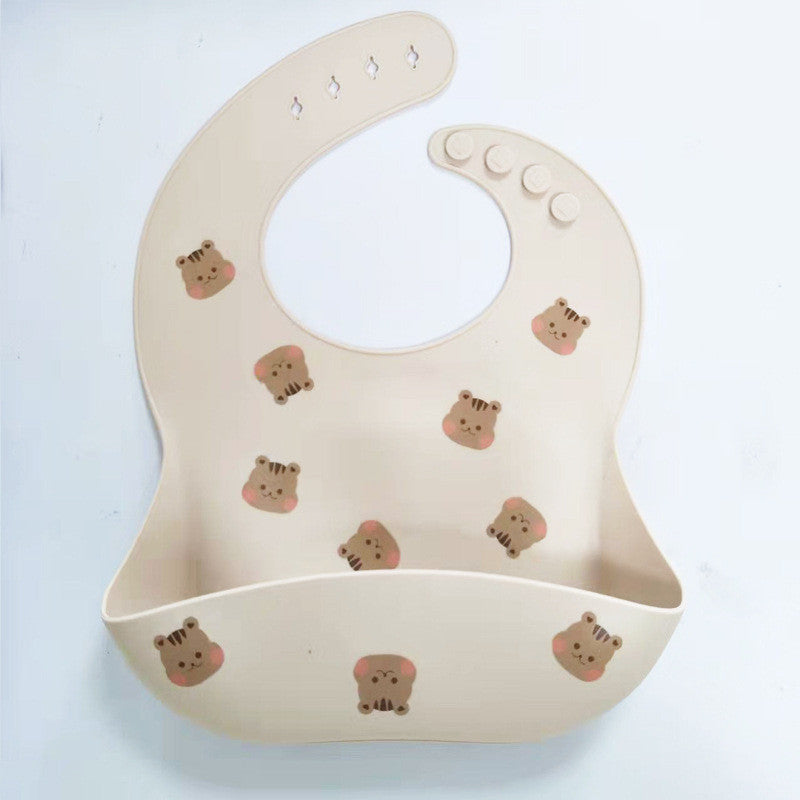 Kuma Bear Silicone Bib & Placemat Place Mat Alas Makan Celemek Makan