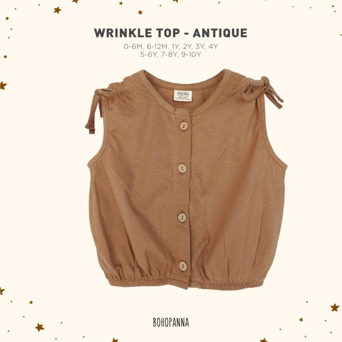 BOHOPANNA - WRINKLE TOP - ATASAN ANAK PEREMPUAN 2322