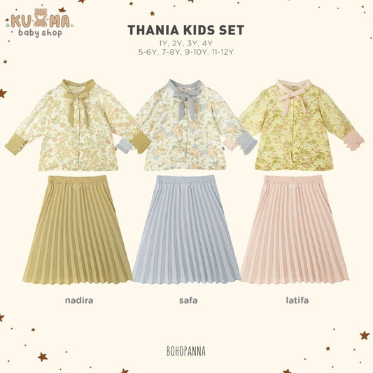 BOHOPANNA - RAYA COLLECTION 2025 - THANIA KIDS DRESS - Setelan Bayi Perempuan - Baju Muslim - Baju Raya