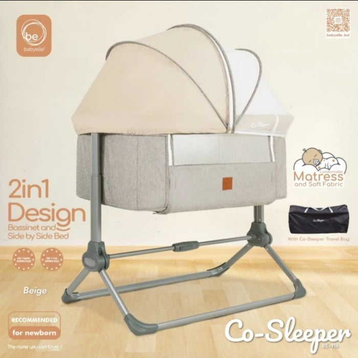 Baby Bed Co-Sleeper Babyelle BE 916 / Box Tempat Tidur Bayi Travelling