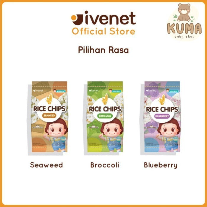 Ivenet Rice Chip - Snack Jajanan Cemilan Kerupuk Bayi dan Anak