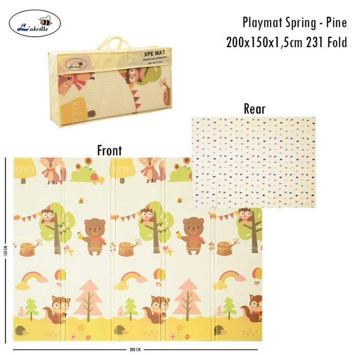 Labeille Playmat Baby Lebar Tebal Karpet Matras Bayi - 200x150x1