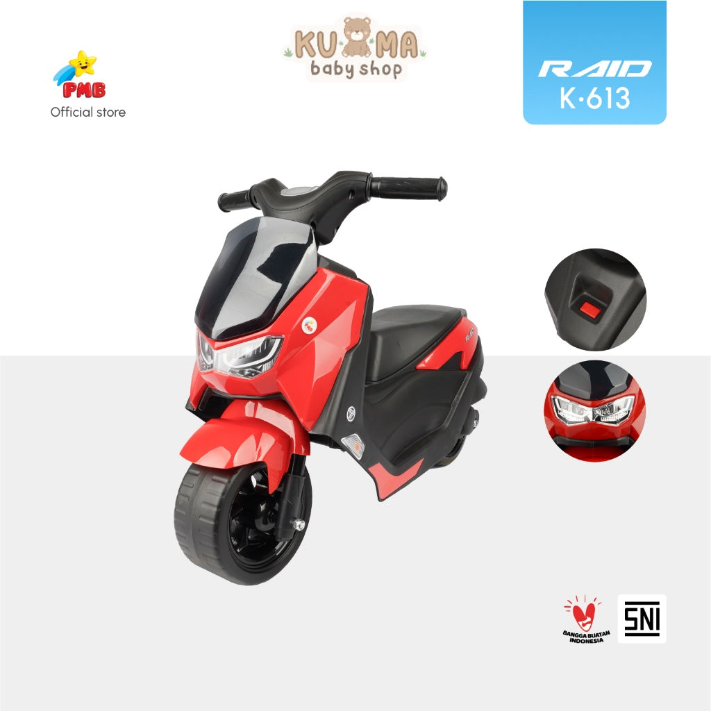 Mainan Anak Motor FOOT TO FLOOR  K613 RAID - PMB TOYS