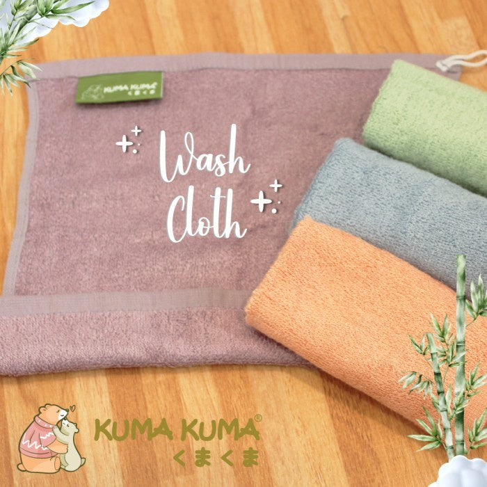 Washcloth by Kuma Kuma Handuk Mandi Bayi Kecil 4pcs