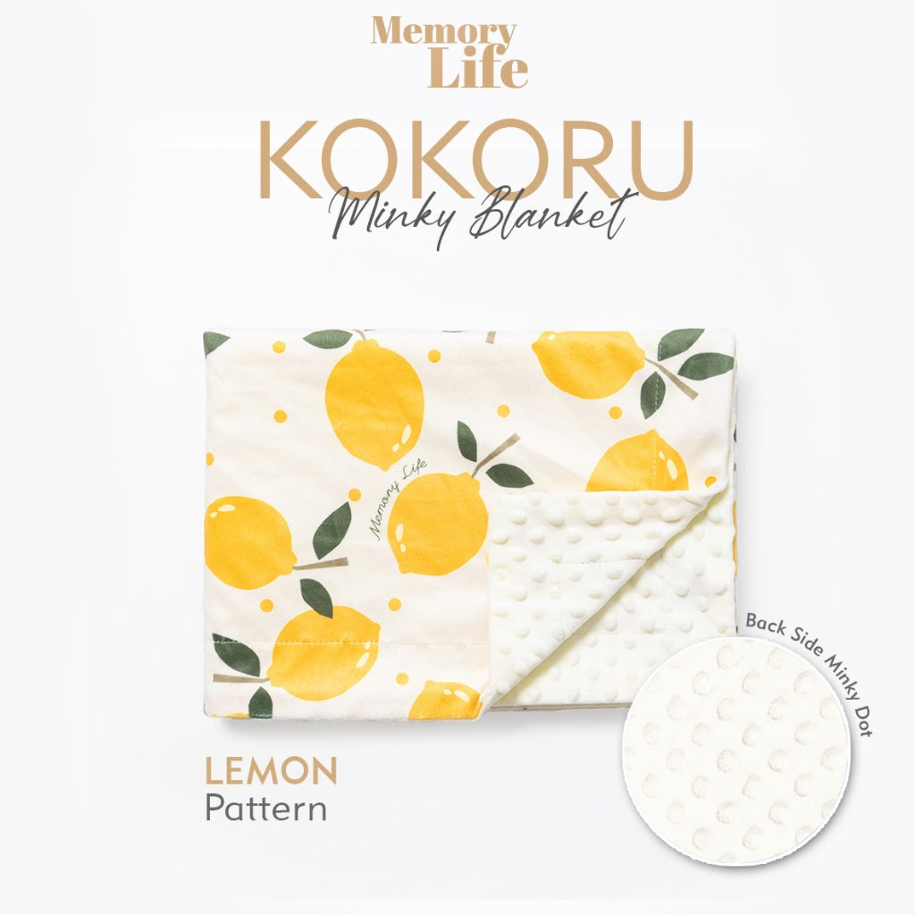 Memorylife Essentials - Kokoru Minky Blanket | Selimut Bayi Premium Minky Dotted Blanket