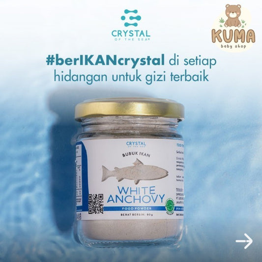 Crystal of the Sea White Anchovy Food Powder /  Ikan Teri Nasi 20 80 g