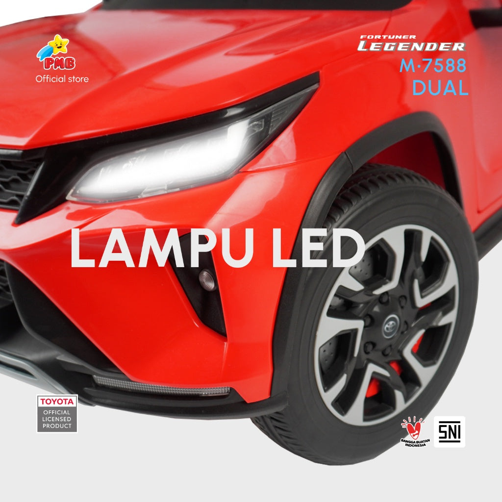 Mainan Mobil Aki Toyota Fortuner Legender M7588 DUAL– PMB TOYS