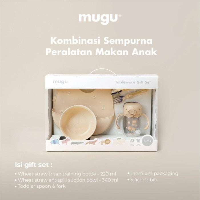 Set Perlengkapan MPASI - mugu Happy Tableware Gift Set