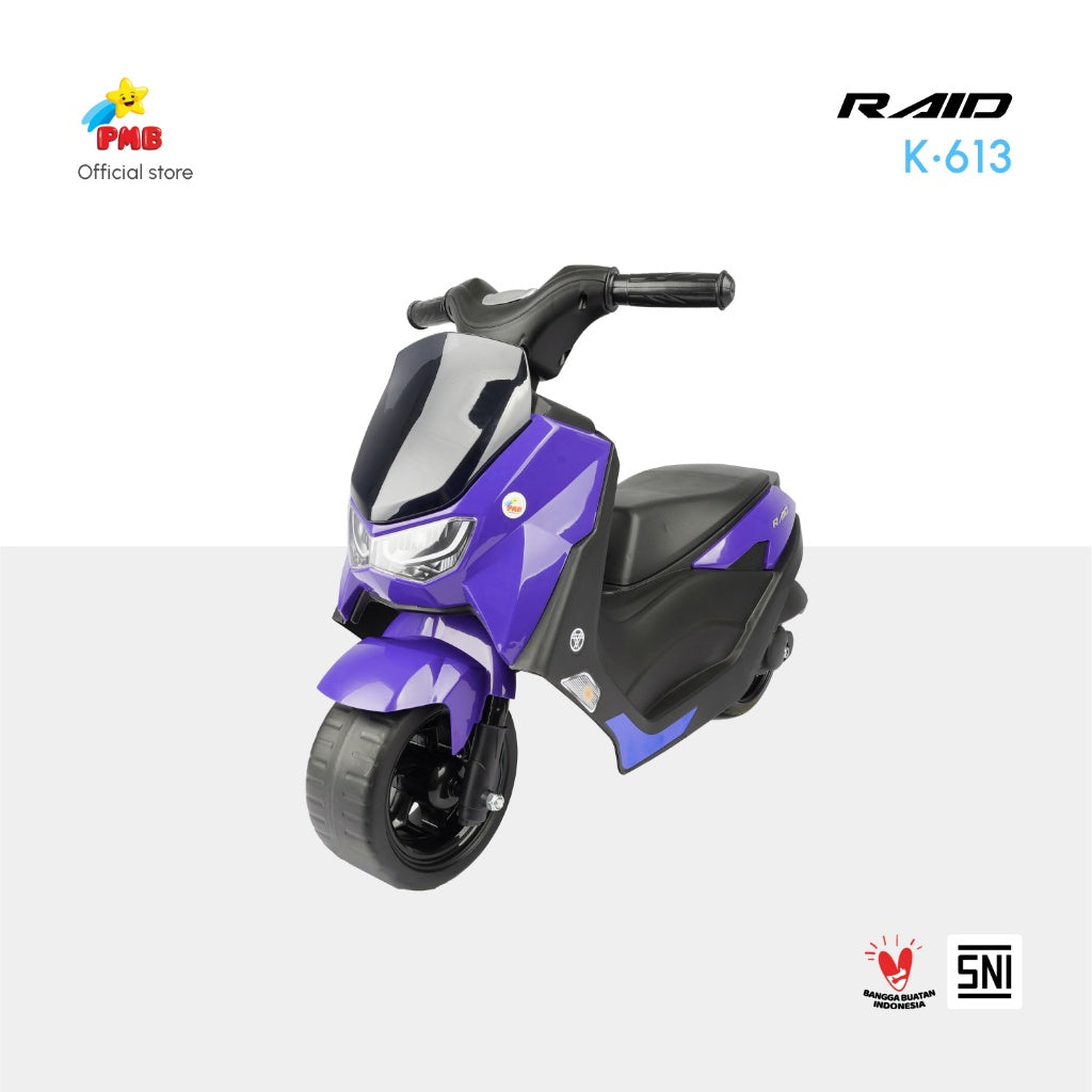 Mainan Anak Motor FOOT TO FLOOR  K613 RAID - PMB TOYS