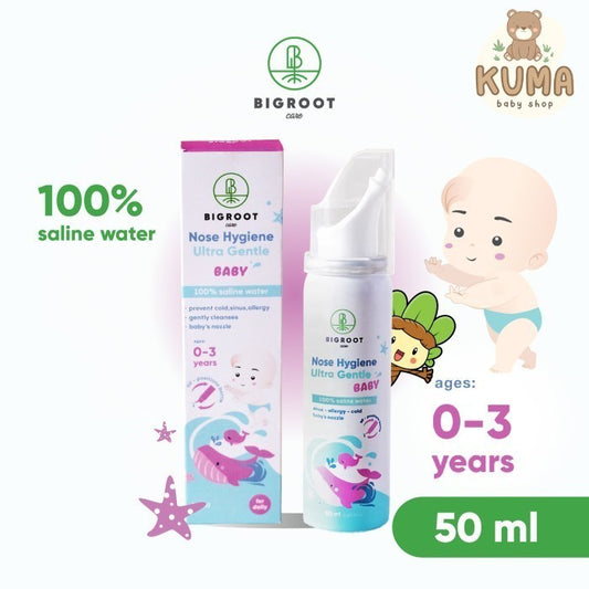 Bigroot Nose Hygiene Ultra Gentle Baby 50ml Saline Water Bayi