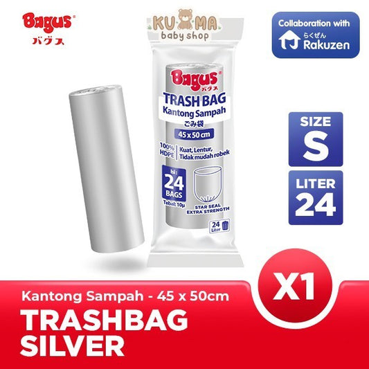 Kantong Sampah Bagus Trash Bag Roll 45 x 50 cm 24's - 24 L