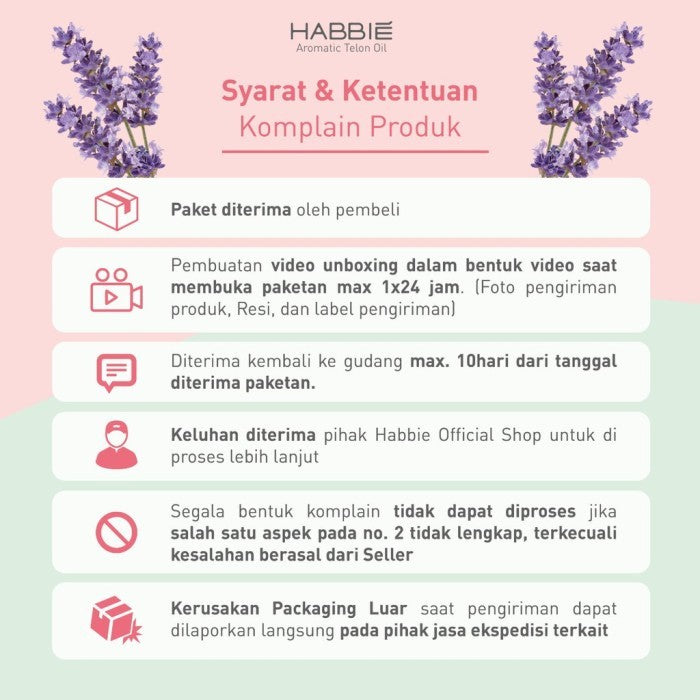Habbie Aromatic Minyak Telon Oil Flower Series 100ml