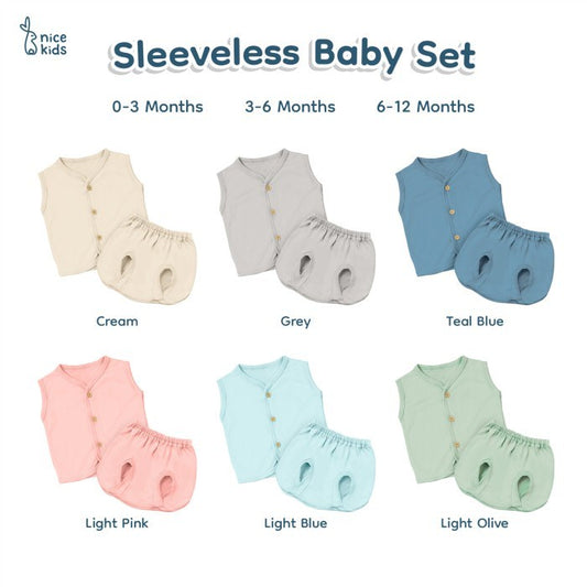 SLEEVELESS SET BABY - nice kids (piyama bayi) Tanpa Lengan