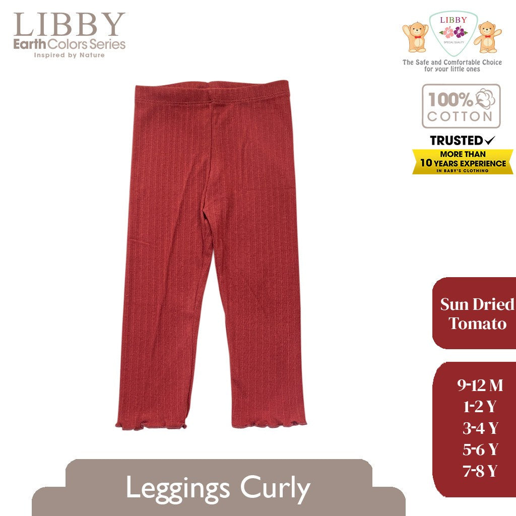 LIBBY Earth Legging Anak Perempuan Curly Girl (1PCS ) - Legging Bayi & Anak Perempuan 0-12 Tahun