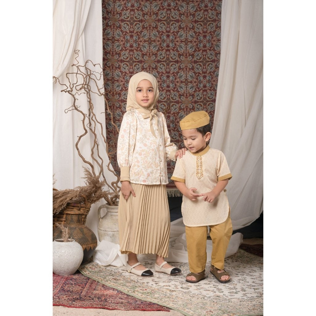 BOHOPANNA - RAYA COLLECTION 2025 - FANDI KIDS SET - Setelan Baju Bayi - Baju Muslim - Baju Raya
