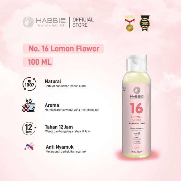 Habbie Aromatic Minyak Telon Oil Flower Series 100ml