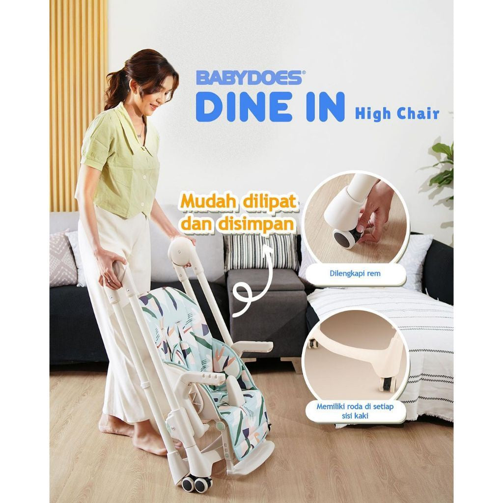 High Chair Babydoes Dine In / Kursi makan Bayi 60293 SY CH