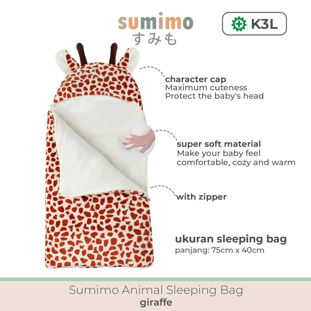 Sleeping Bag Baby Animal Character Selimut Bayi Super Soft By Sumimo