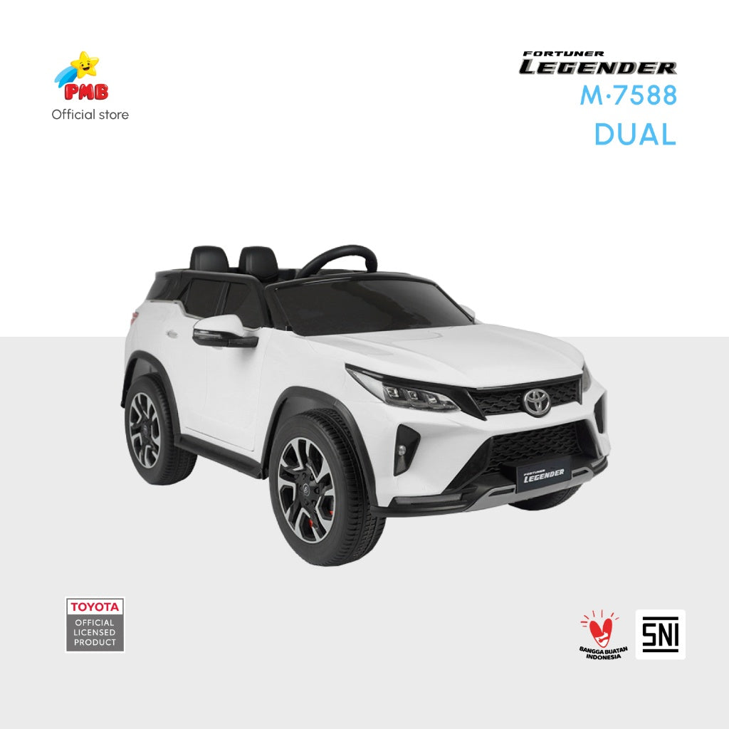 Mainan Mobil Aki Toyota Fortuner Legender M7588 DUAL– PMB TOYS