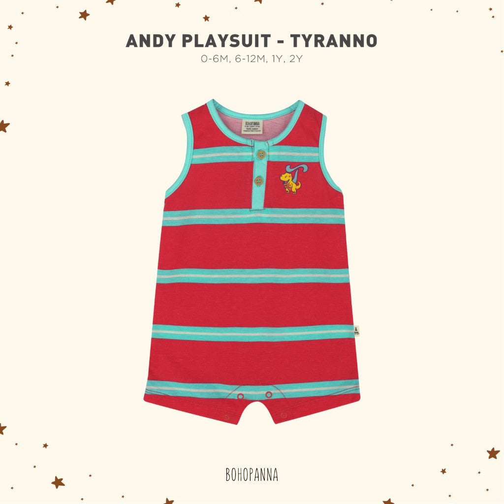 BOHOPANNA - ANDY PLAYSUIT - JUMPER ANAK 2481 Dinosaur