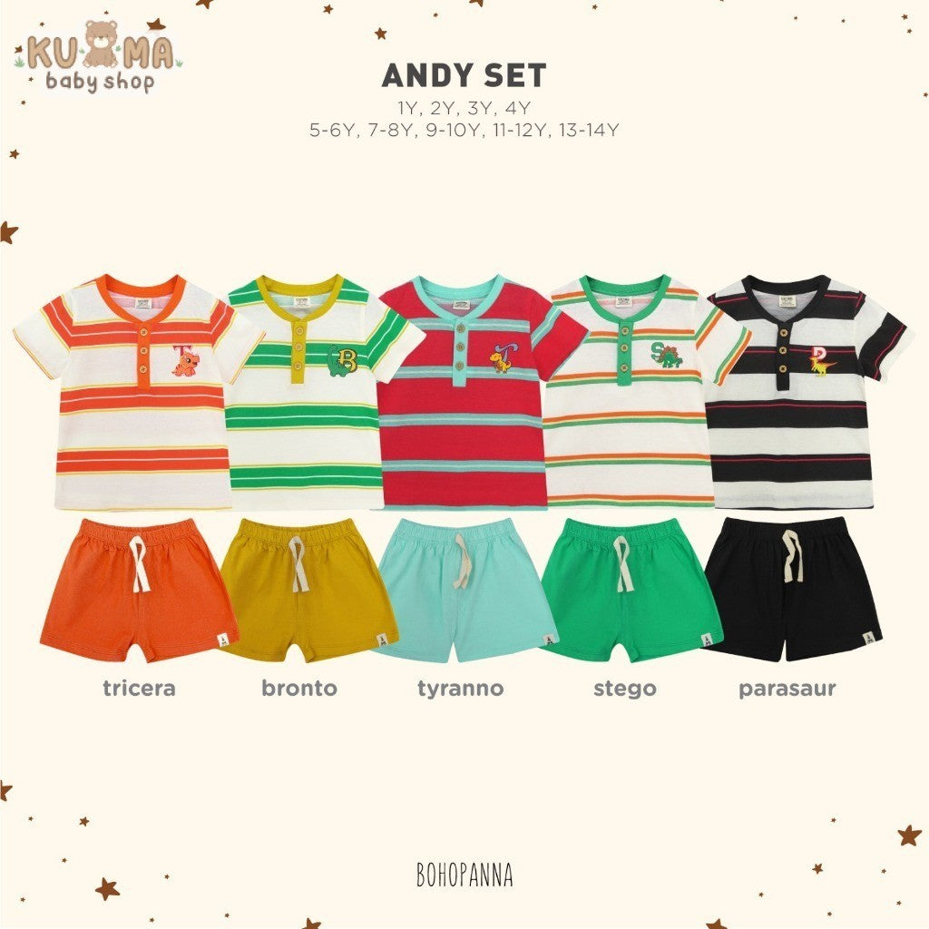 BOHOPANNA - ANDY SET - SETELAN ANAK LAKI-LAKI 2408
