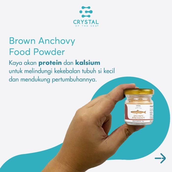 Crystal of the Sea Brown Anchovy Food Powder 20g 80g / Bubuk Teri Jengki