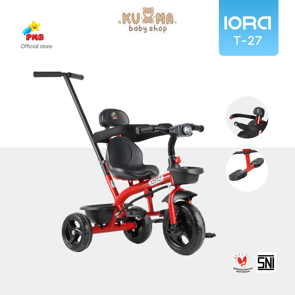 Sepeda Roda Tiga IORA Tricycle T27 – PMB Toys