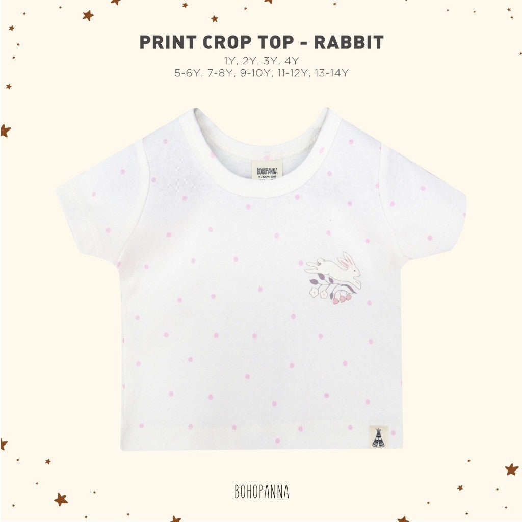 BOHOPANNA - PRINT CROP TOP - CROP TOP ANAK - ATASAN ANAK PEREMPUAN - KAOS ANAK PEREMPUAN 2425