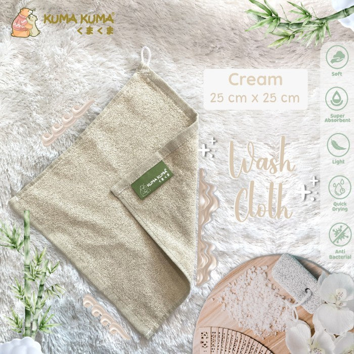 Washcloth by Kuma Kuma Handuk Mandi Bayi Kecil 4pcs