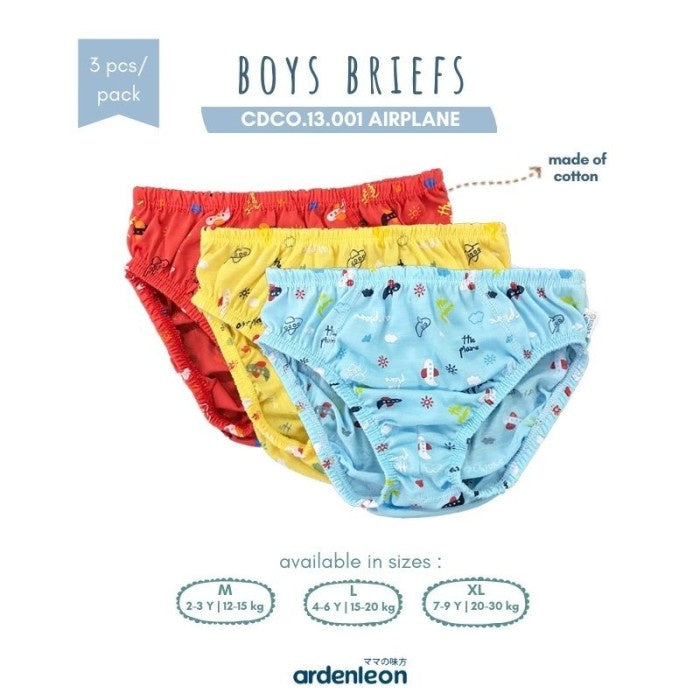 Ardenleon Boys Briefs 3pcs Celana Dalam Anak Laki