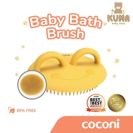 COCONI Silicone Baby Head & Body Bath Brush Massage | Sikat Mandi Bayi