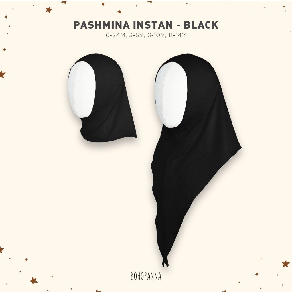 BOHOPANNA 2535 Raya 2025 - PASHMINA - Pashmina Instan - Hijab Anak Perempuan