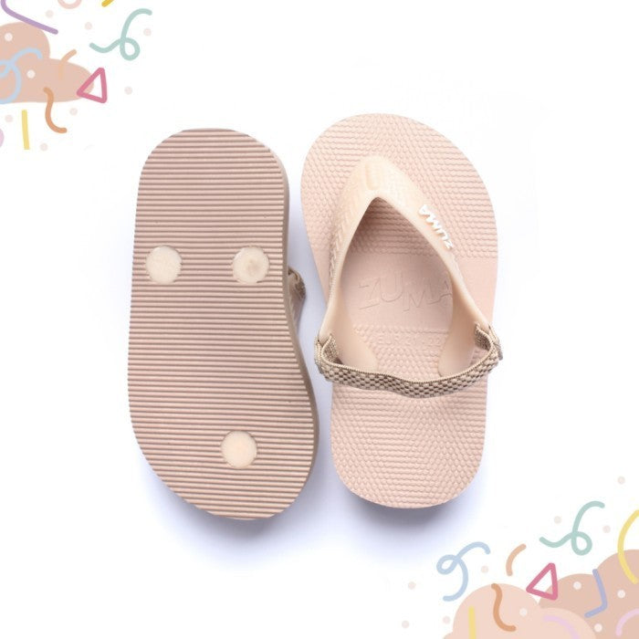 Zuma Baby Classic 8 Blush Nude, Sandal Jepit Bayi Karet