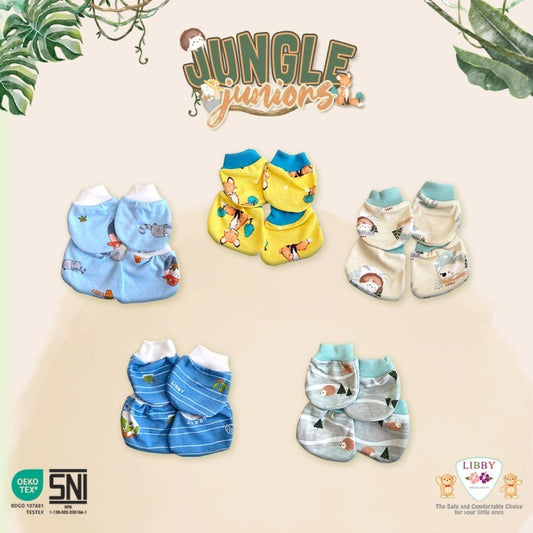 LIBBY Sarung Tangan & Kaki Motif Jungle Juniors  (1pcs/set)